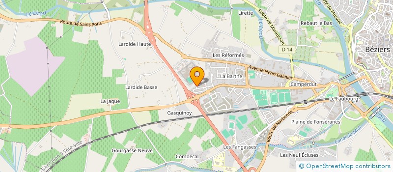 localisation de l'entreprise MADAME ROSE ROUTYA à BEZIERS
