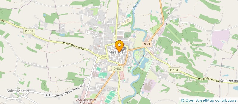 localisation de l'entreprise MADAME ROSE VERRIER  MIRANDE