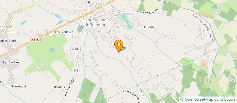 localisation de l'entreprise MADAME ROSELIN DELTORT à SAINT-ETIENNE-DE-TULMONT