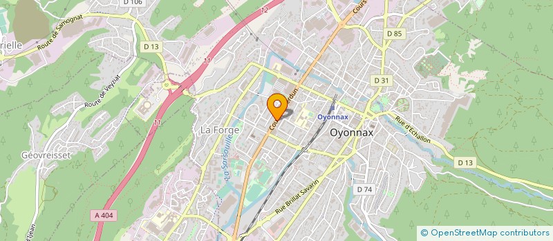 localisation de l'entreprise MADAME ROSELINE BEREZIAT à OYONNAX