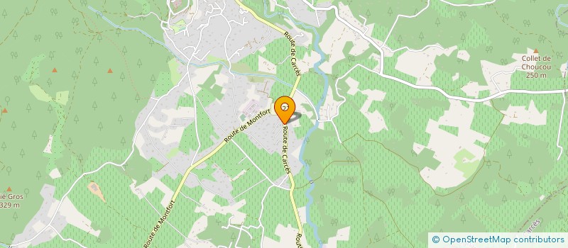 localisation de l'entreprise MADAME ROSELINE BERTIN à COTIGNAC