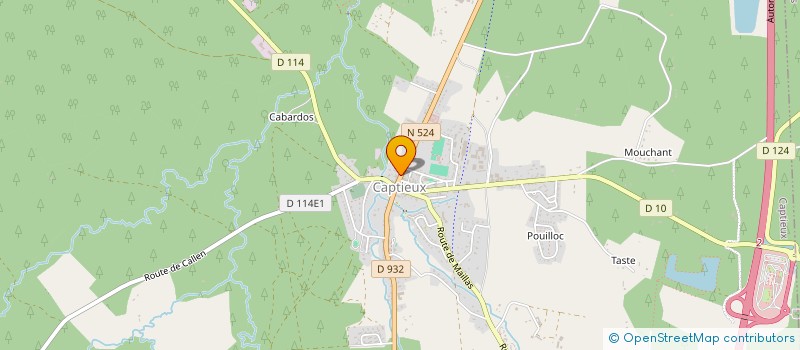 localisation de l'entreprise MADAME ROSELINE BORDES  CAPTIEUX