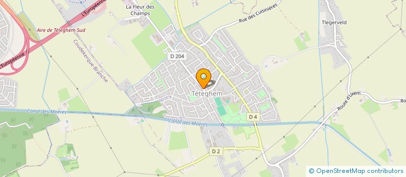 localisation de l'entreprise MADAME ROSELINE CARON à TETEGHEM-COUDEKERQUE-VILLAGE