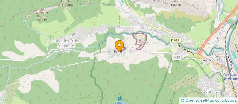 localisation de l'entreprise MADAME ROSELINE CAUX à TARASCON-SUR-ARIEGE