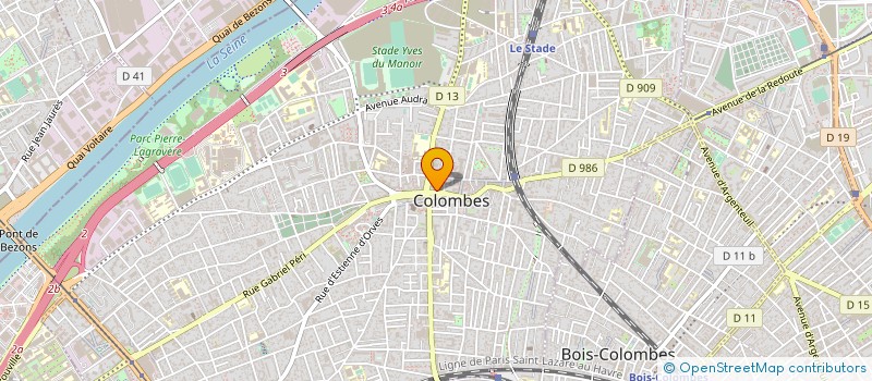 localisation de l'entreprise MADAME ROSELINE DANTAN à COLOMBES