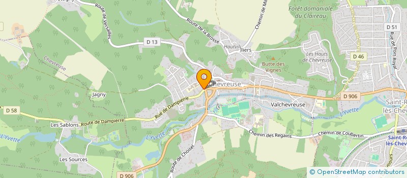 localisation de l'entreprise MADAME ROSELINE DAUBY  CHEVREUSE