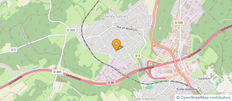 localisation de l'entreprise MADAME ROSELINE DUARTE  MISEREY-SALINES