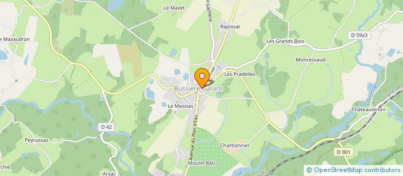 localisation de l'entreprise MADAME ROSELINE DUBOIS  NEXON