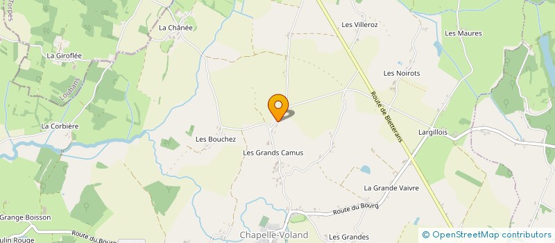 localisation de l'entreprise MADAME ROSELINE FEVRE à CHAPELLE-VOLAND