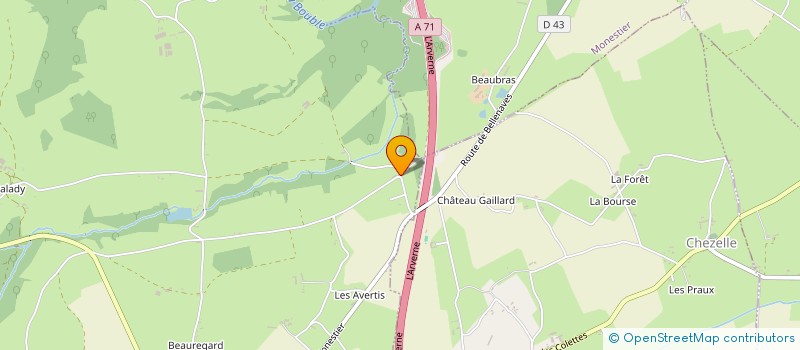 localisation de l'entreprise MADAME ROSELINE FREDOT  BELLENAVES