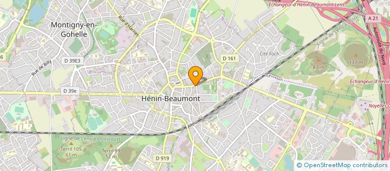 localisation de l'entreprise MADAME ROSELINE GALLAND à HENIN-BEAUMONT