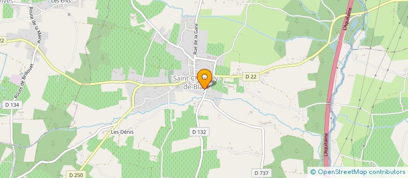 localisation de l'entreprise MADAME ROSELINE GAUCHET  SAINT-CHRISTOLY-DE-BLAYE