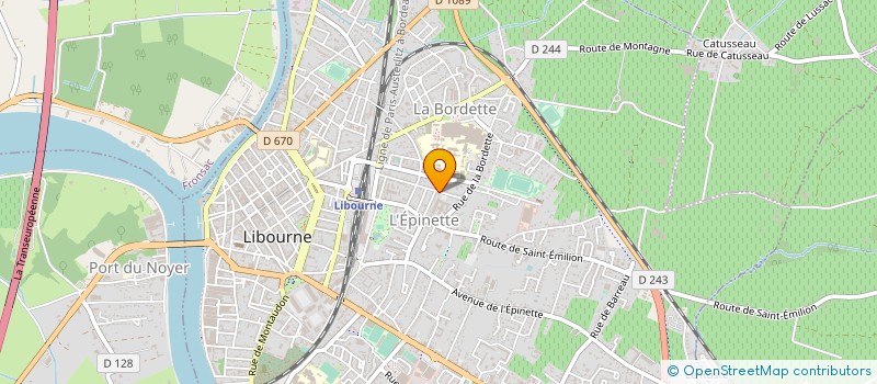 localisation de l'entreprise MADAME ROSELINE GODINEAU à LIBOURNE