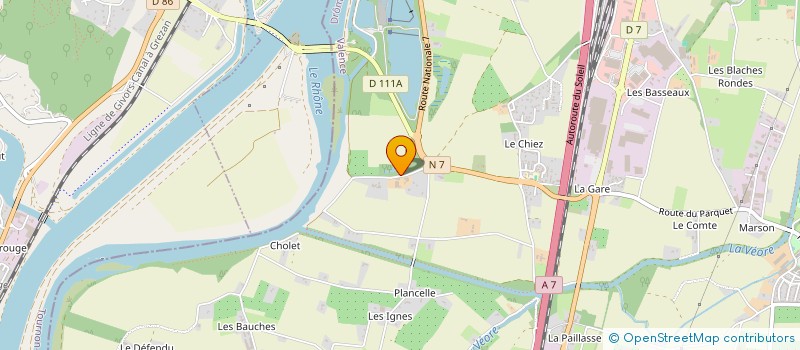 localisation de l'entreprise MADAME ROSELINE GRANGE à ETOILE-SUR-RHONE