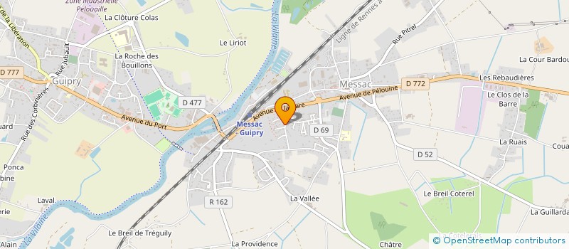 localisation de l'entreprise MADAME ROSELINE GUILLOIS à GUIPRY-MESSAC