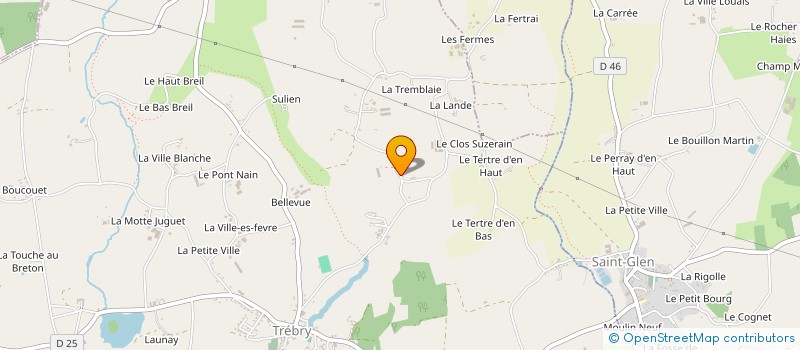 localisation de l'entreprise MADAME ROSELINE HAMON  TREBRY