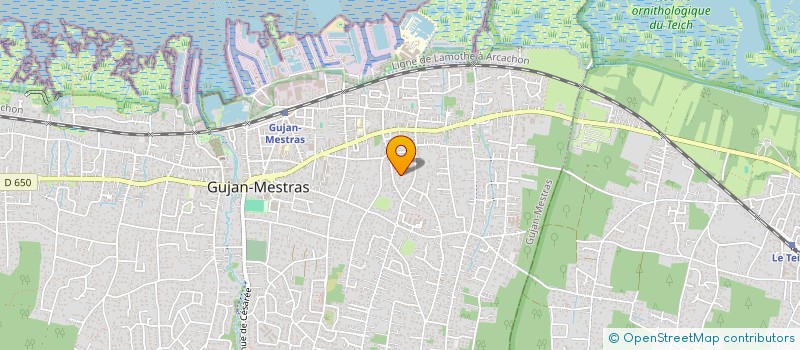 localisation de l'entreprise MADAME ROSELINE HOUGUET  GUJAN-MESTRAS