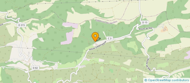 localisation de l'entreprise MADAME ROSELINE ISOARD  ESPARRON DE VERDON