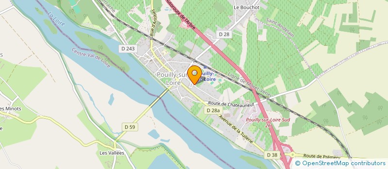 localisation de l'entreprise MADAME ROSELINE LEPOURTOIS à POUILLY-SUR-LOIRE