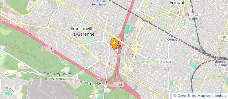 localisation de l'entreprise MADAME ROSELINE LONGIN  SANNOIS