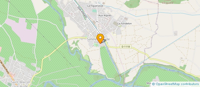 localisation de l'entreprise MADAME ROSELINE MARTINEZ  SALLELES-D'AUDE