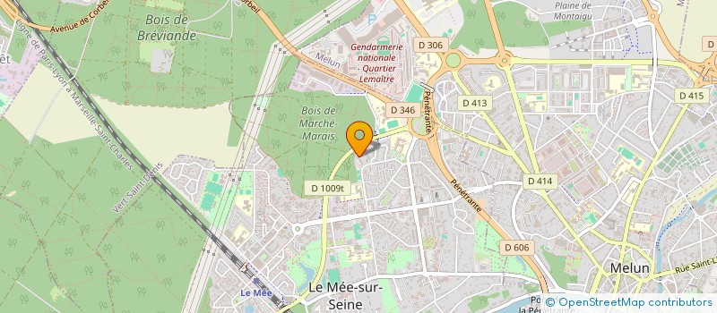 localisation de l'entreprise MADAME ROSELINE MERLINI  LE MEE-SUR-SEINE