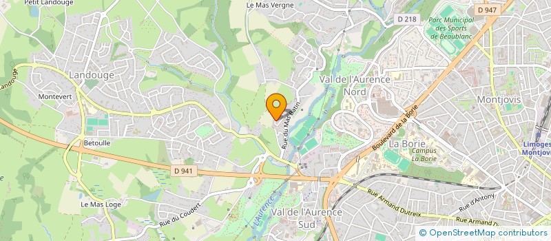 localisation de l'entreprise MADAME ROSELINE MISY à LIMOGES