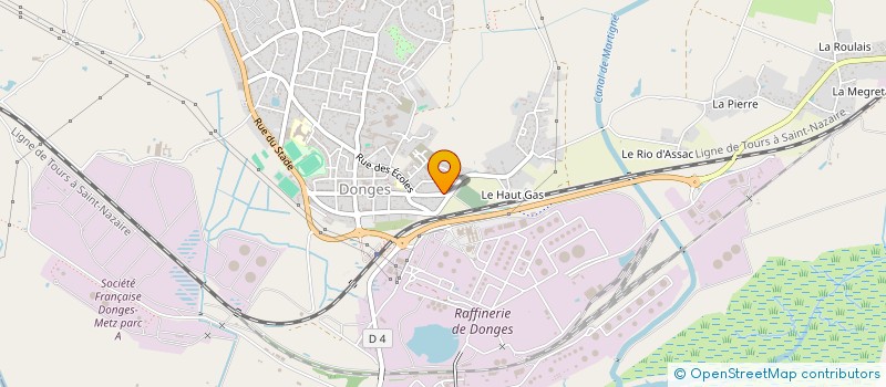 localisation de l'entreprise MADAME ROSELINE MONVOISIN  DONGES