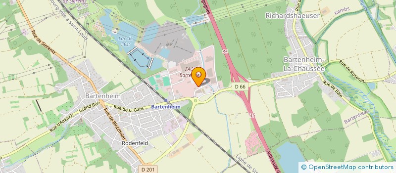 localisation de l'entreprise MADAME ROSELINE NDONGO MVOMO  BARTENHEIM