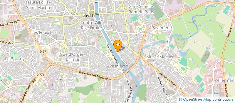 localisation de l'entreprise MADAME ROSELINE PACARY  LAVAL