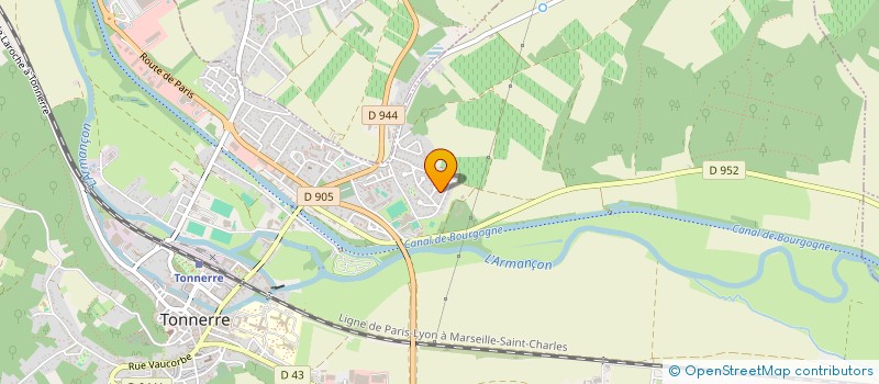 localisation de l'entreprise MADAME ROSELINE PANDROZ  TONNERRE