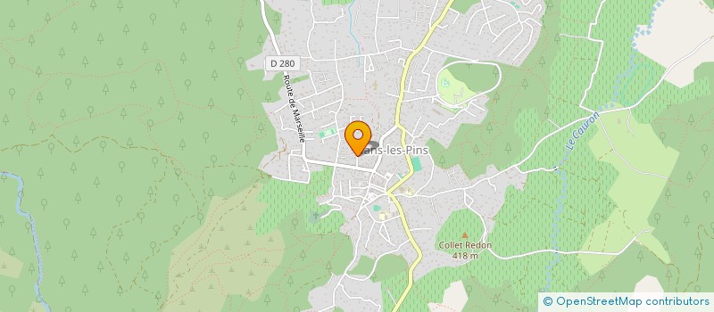 localisation de l'entreprise MADAME ROSELINE PASCAL  NANS-LES-PINS