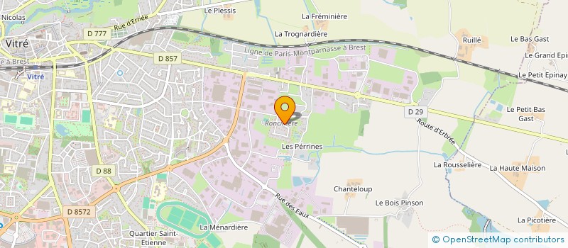 localisation de l'entreprise MADAME ROSELINE PONTGELARD  VITRE