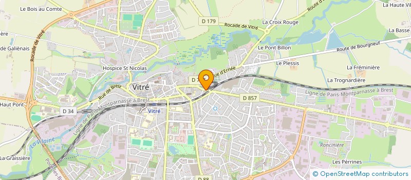 localisation de l'entreprise MADAME ROSELINE PORAS  VITRE