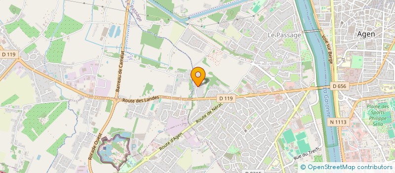 localisation de l'entreprise MADAME ROSELINE POUMAROUX  LE PASSAGE