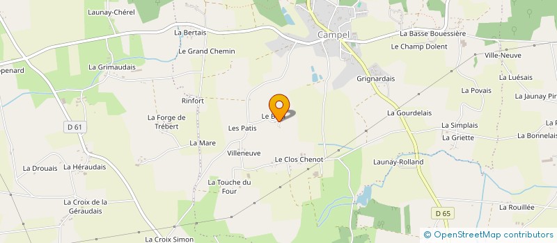 localisation de l'entreprise MADAME ROSELINE RAMASSEUL à LES BRULAIS