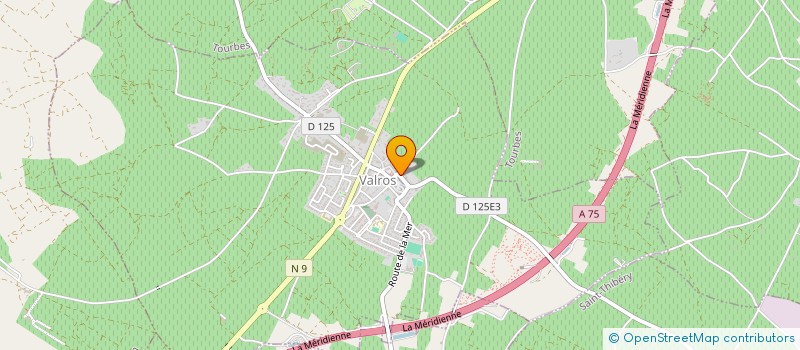 localisation de l'entreprise MADAME ROSELINE RAYSSIGUIER  VALROS