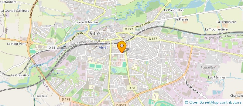 localisation de l'entreprise MADAME ROSELINE RENIER  VITRE