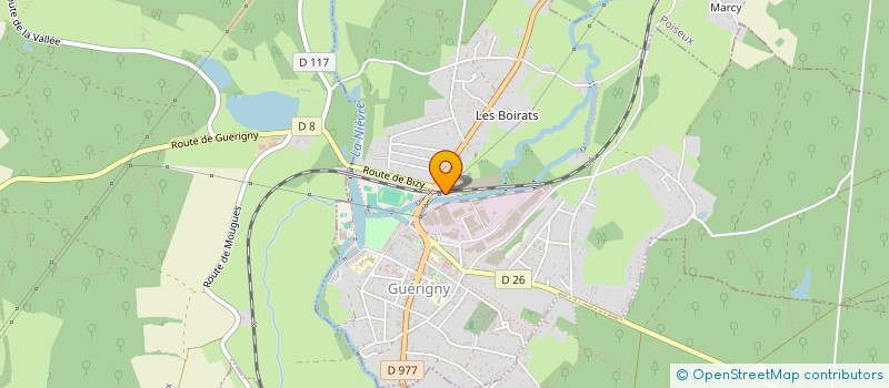 localisation de l'entreprise MADAME ROSELINE ROSIER à GUERIGNY