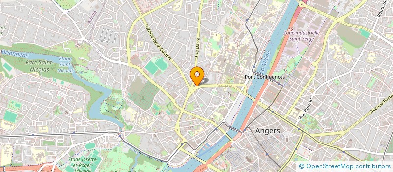 localisation de l'entreprise MADAME ROSELINE ROUCHER-SARRAZIN  ANGERS