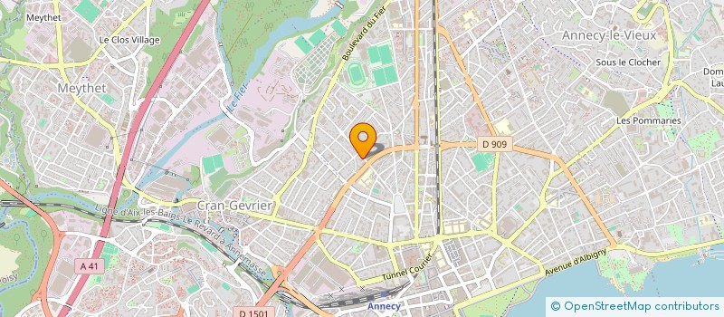 localisation de l'entreprise MADAME ROSELINE RUIZ à ANNECY