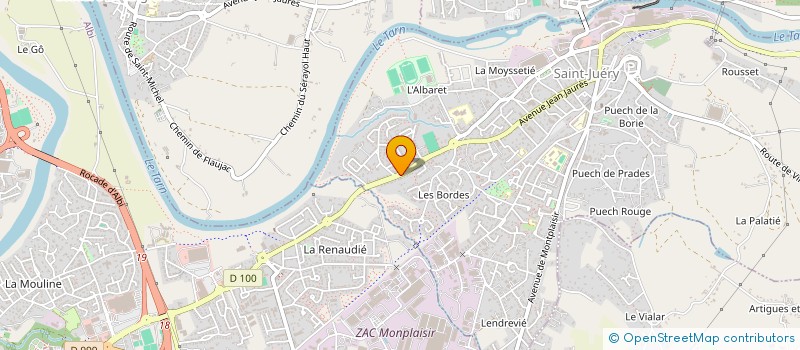 localisation de l'entreprise MADAME ROSELINE SALES  SAINT-JUERY