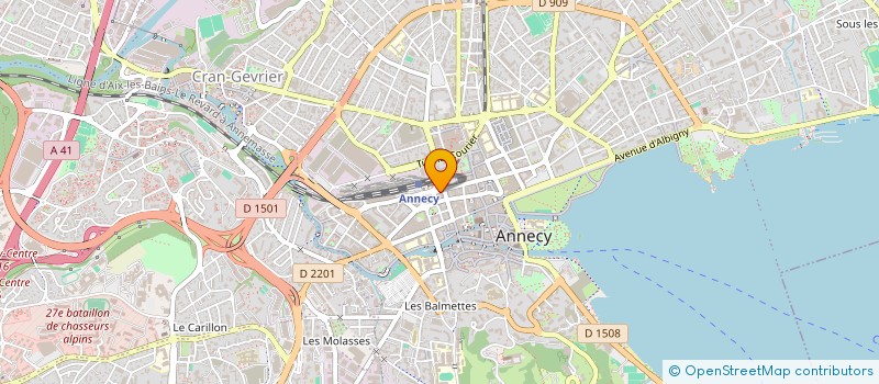 localisation de l'entreprise MADAME ROSELINE TARISTAS à ANNECY