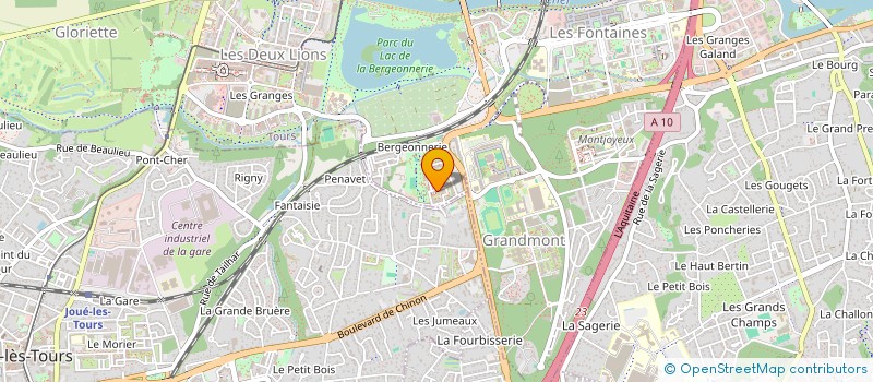 localisation de l'entreprise MADAME ROSELISE CAYOL  TOURS