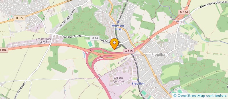 localisation de l'entreprise MADAME ROSELLA SI MOHAMMED  MERY-SUR-OISE