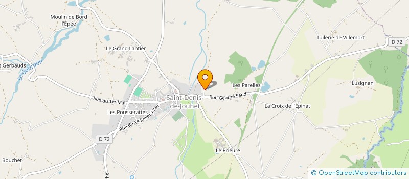 localisation de l'entreprise MADAME ROSELYNE AGEORGES à SAINT-DENIS-DE-JOUHET