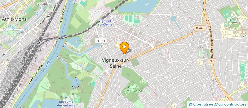 localisation de l'entreprise MADAME ROSELYNE AISSI  VIGNEUX-SUR-SEINE