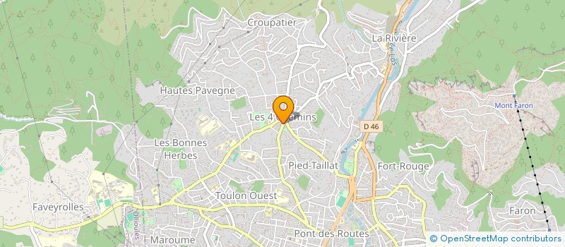 localisation de l'entreprise MADAME ROSELYNE ARTHAUD à TOULON