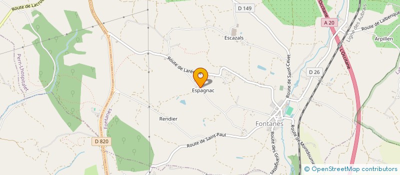 localisation de l'entreprise MADAME ROSELYNE BALITRAND  FONTANES