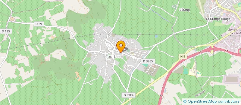 localisation de l'entreprise MADAME ROSELYNE BARRES  TOURBES